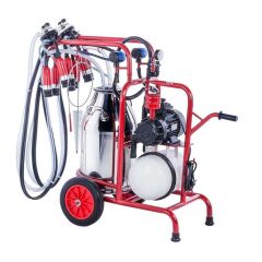 Çift Sağım Tek Güğüm Süt Sağım Makinesi 40 Litre Pnömatik (Kuru)