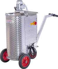 Paslanmaz Buzağı Mama Makinesi Akülü 100 Litre