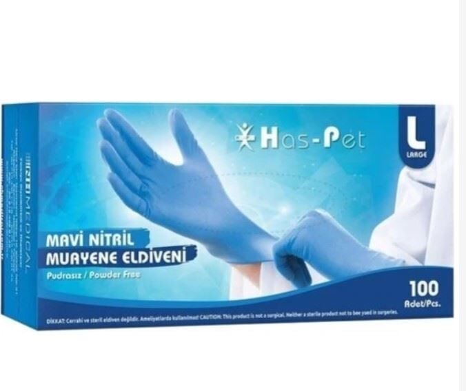 Extra Kalın Nitril Eldiven L