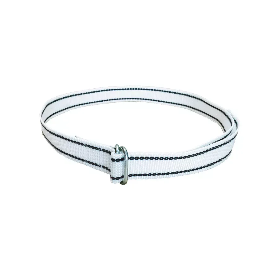 Boyun Askı Kayışı Beyaz-Siyah Oval  Tokalı (160 CM)